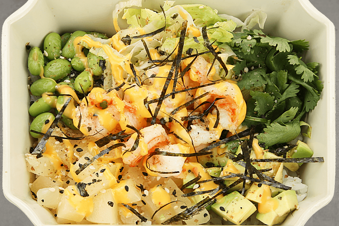 Поке с креветками