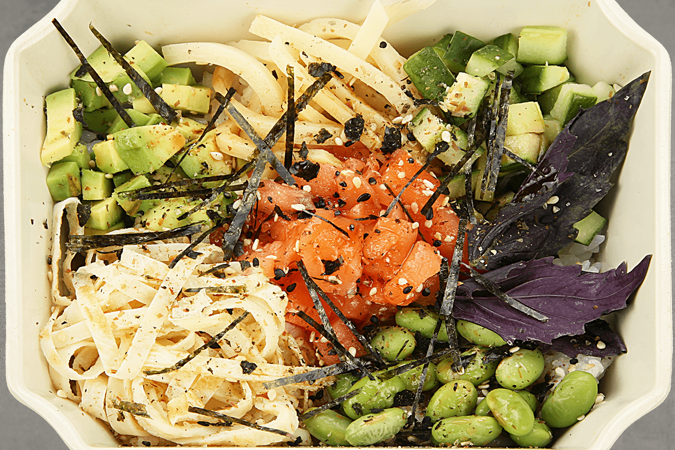 Поке с лососем