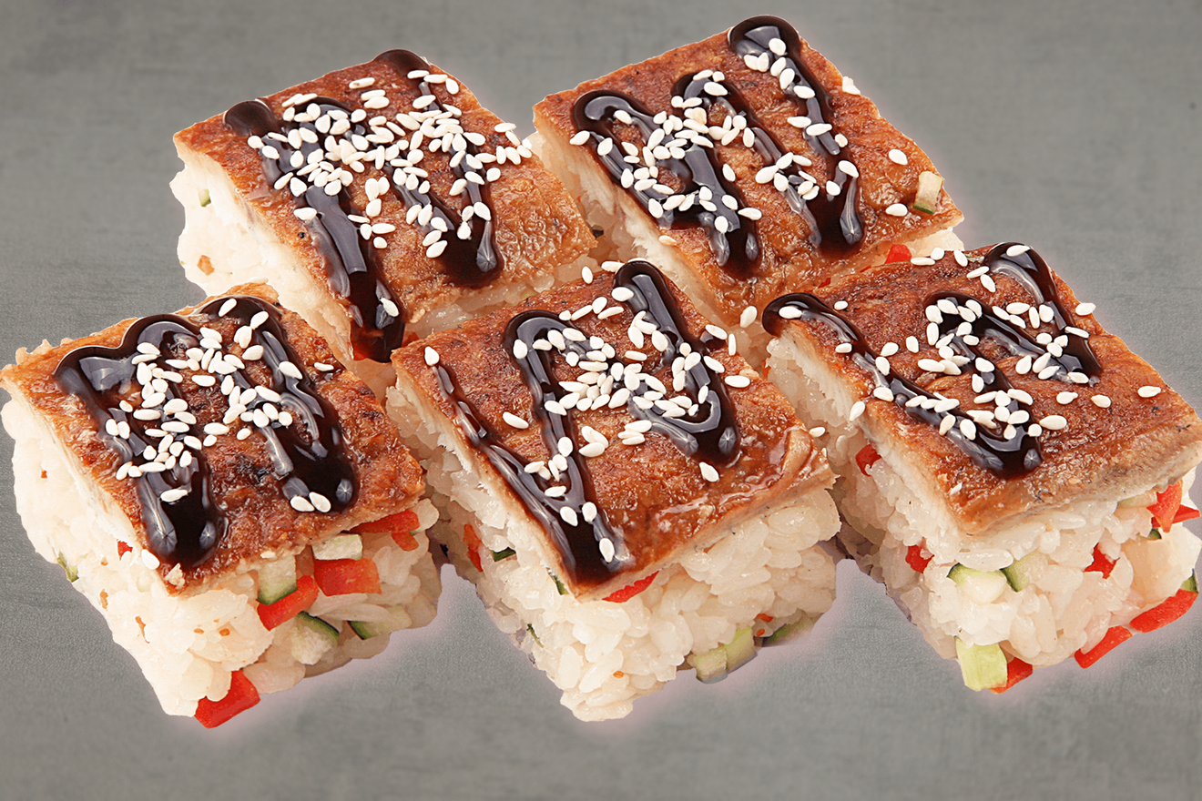 Бокс-суши Унаги Вакаба